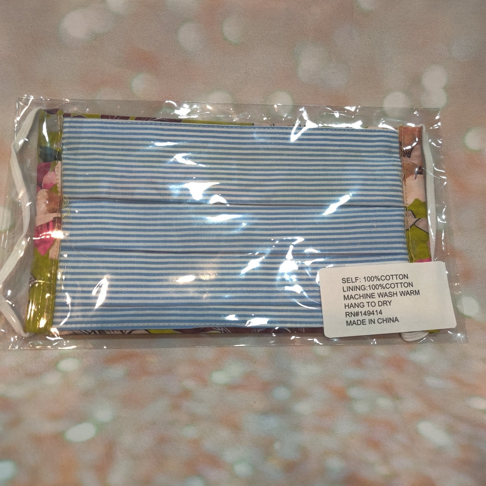JOHNNY WAS Face Cover Sateen Cotton Filter Pocket - Picture 2 of 3